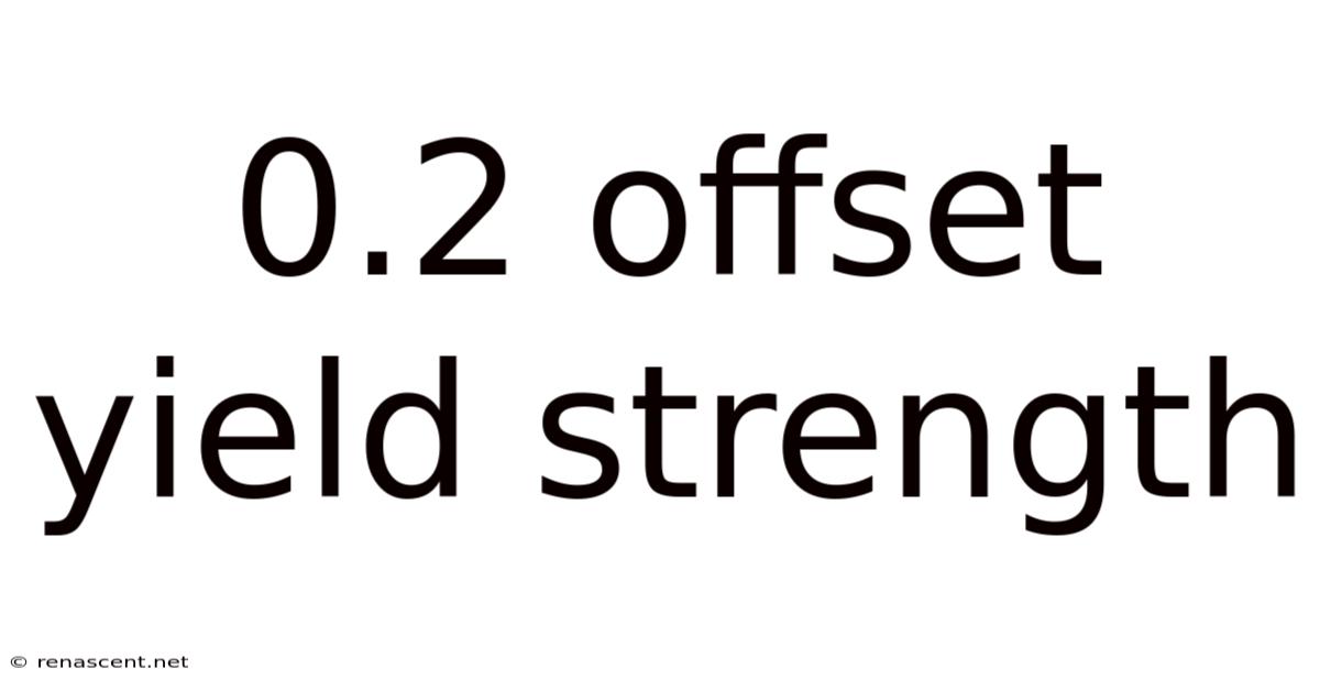 0.2 Offset Yield Strength