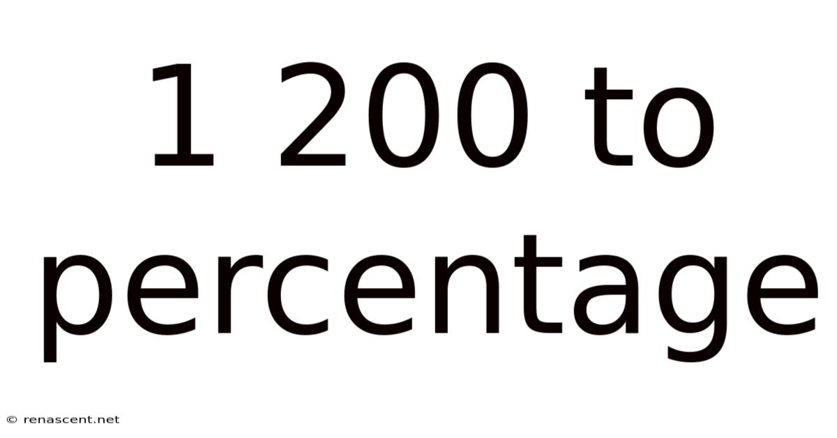1 200 To Percentage