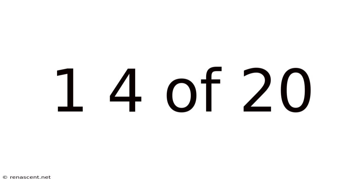 1 4 Of 20