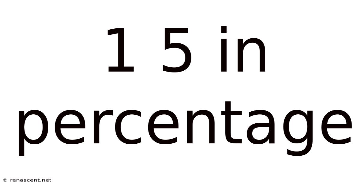 1 5 In Percentage