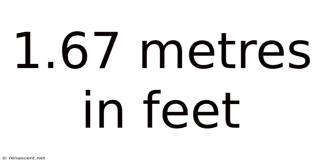 1.67 Metres In Feet