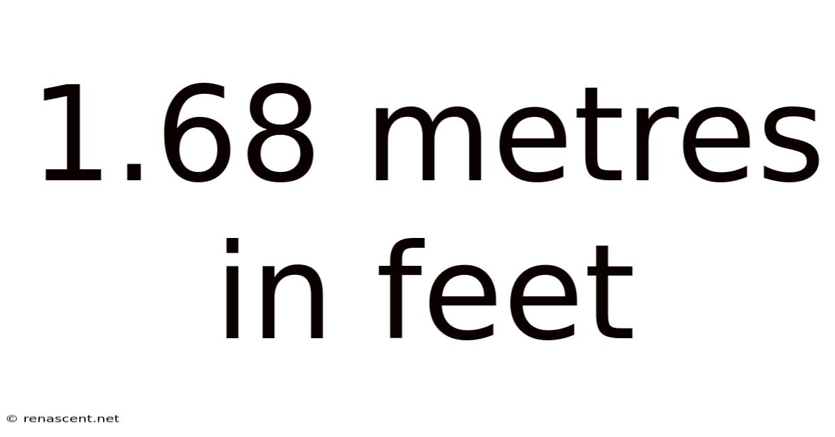 1.68 Metres In Feet