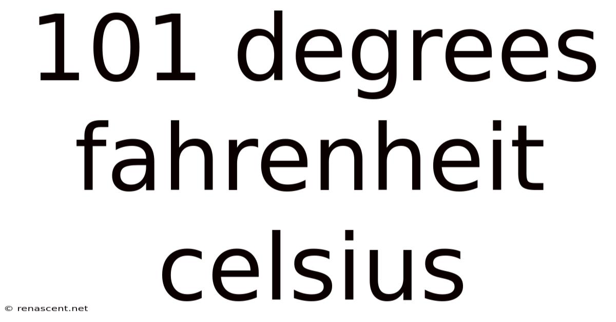 101 Degrees Fahrenheit Celsius