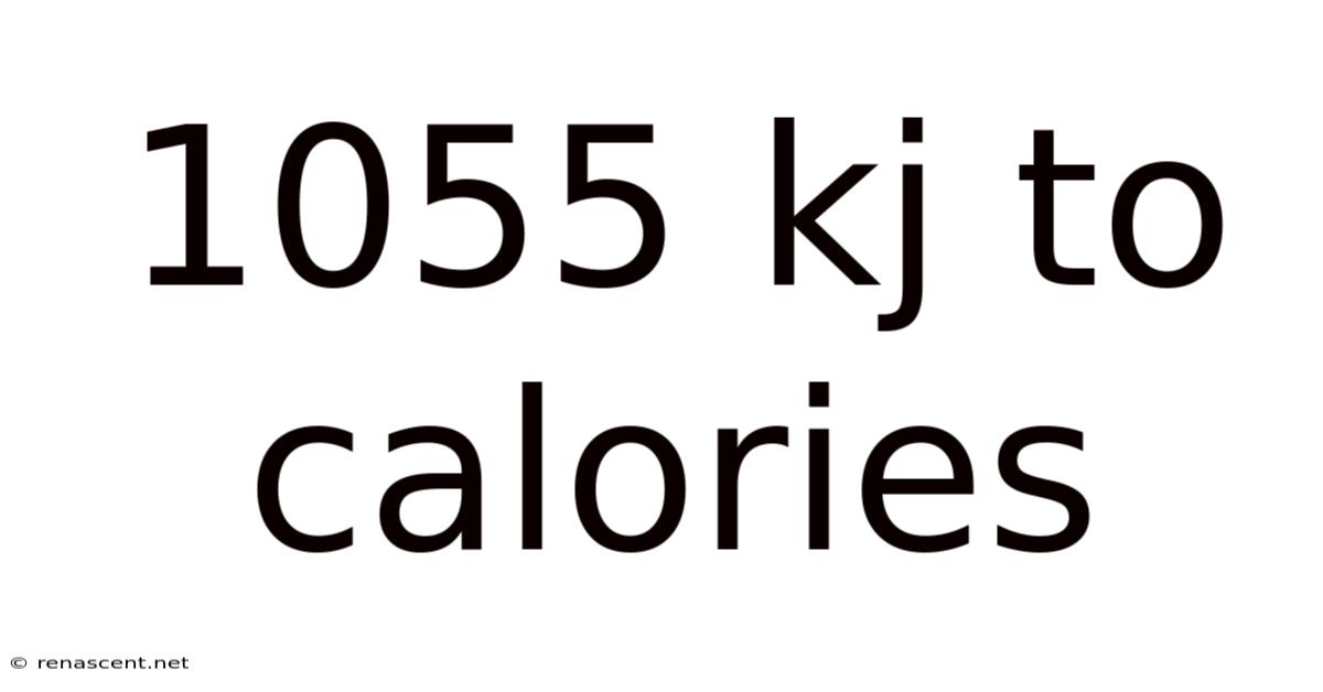 1055 Kj To Calories