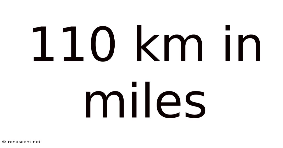 110 Km In Miles