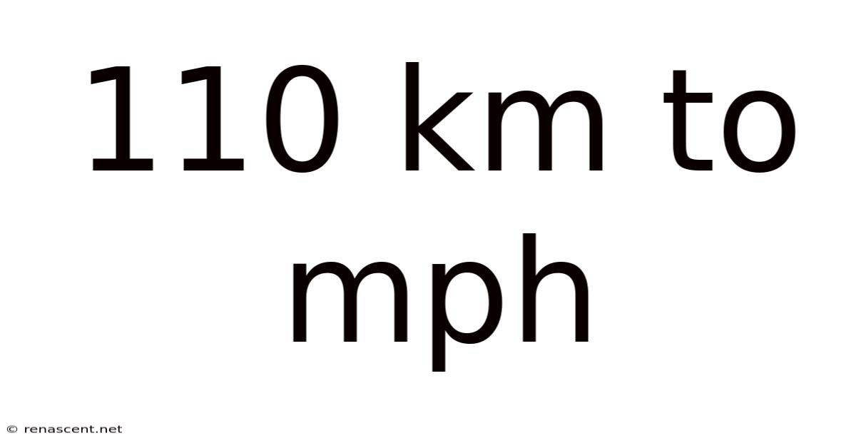 110 Km To Mph
