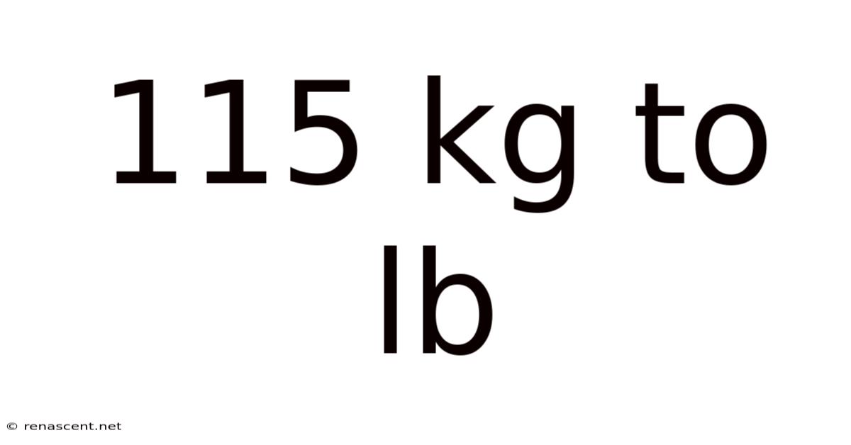 115 Kg To Lb