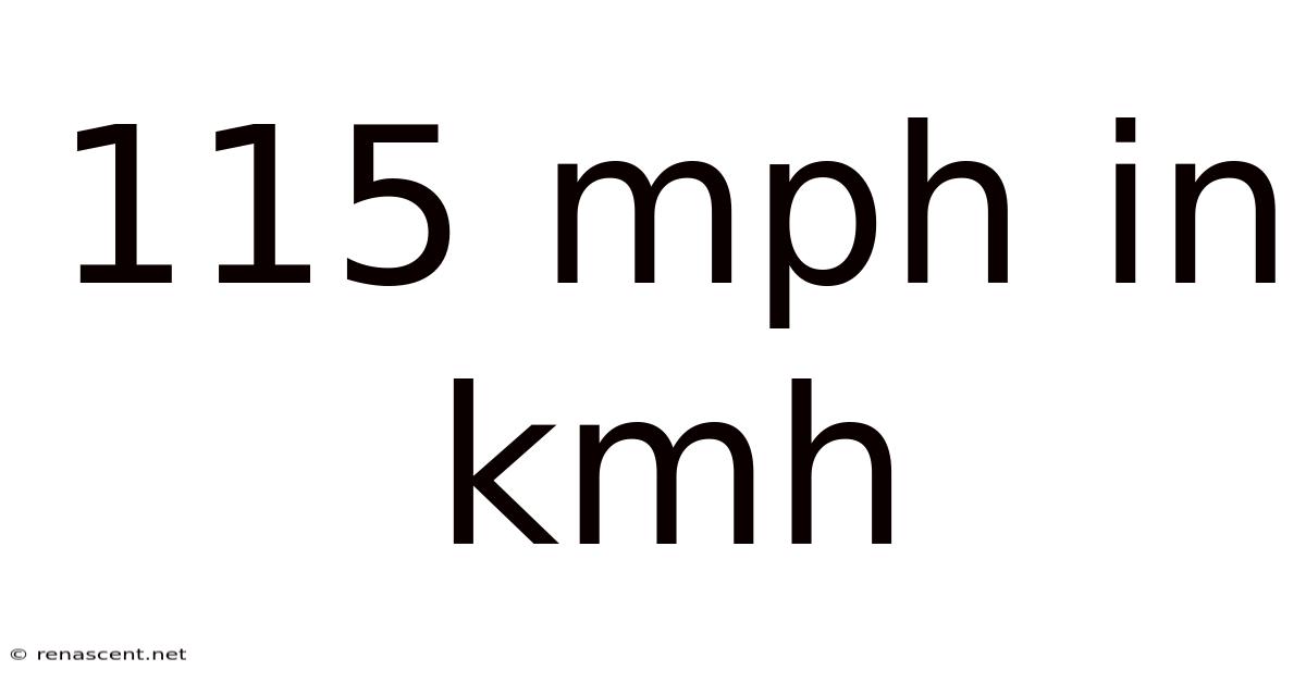 115 Mph In Kmh