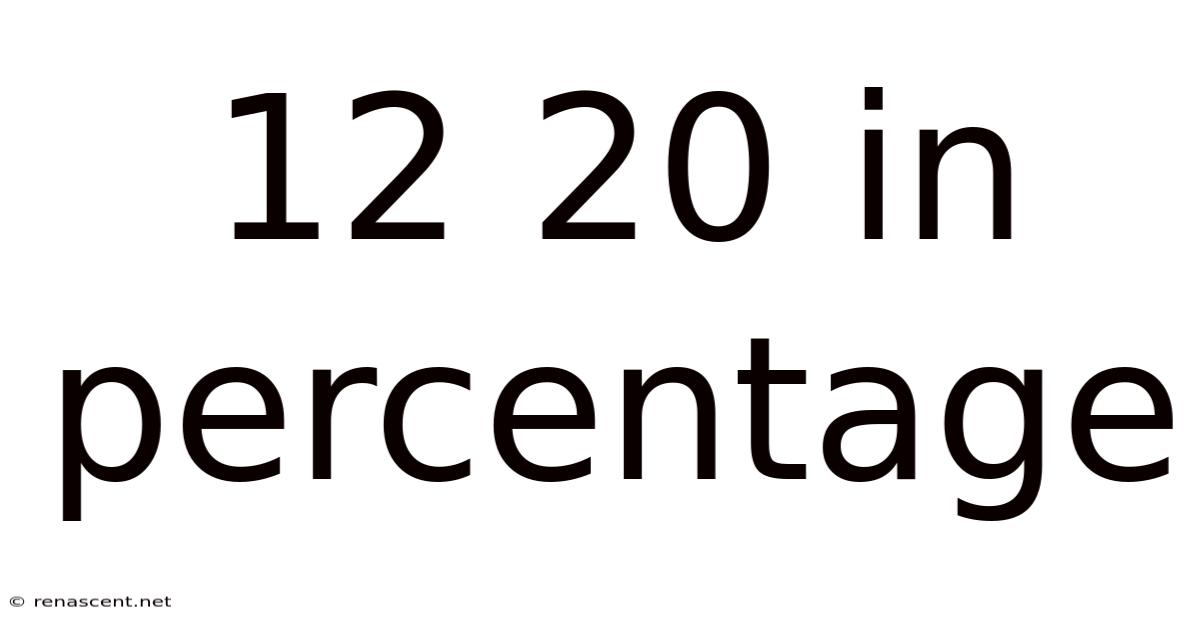 12 20 In Percentage