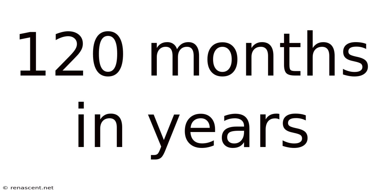 120 Months In Years
