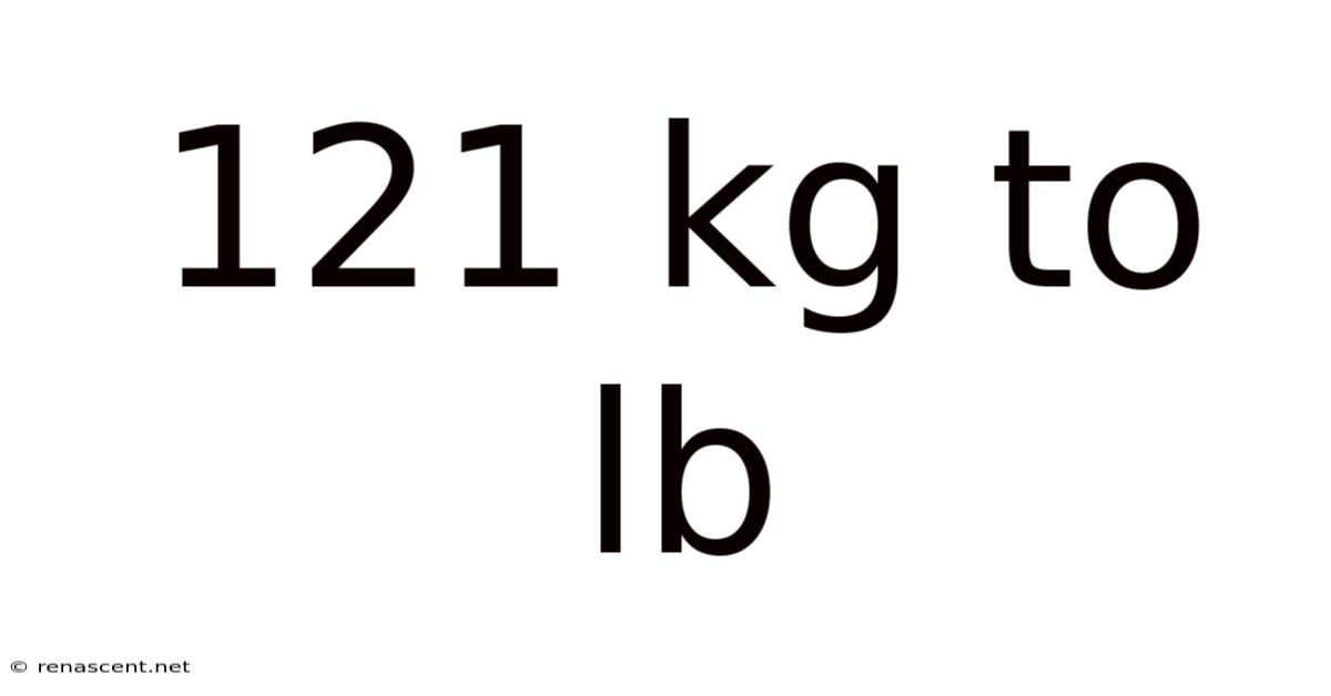 121 Kg To Lb