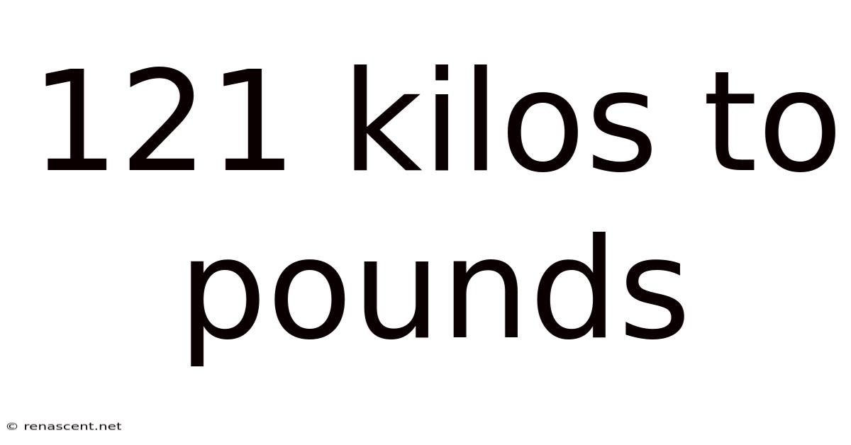 121 Kilos To Pounds