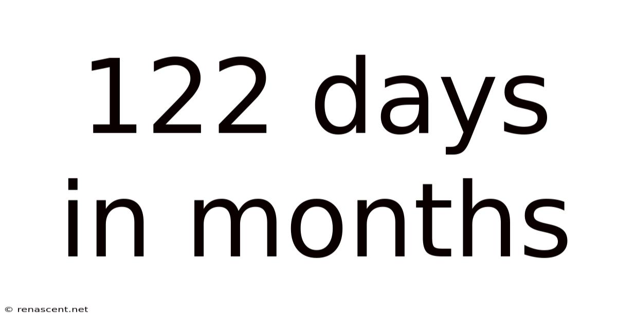 122 Days In Months