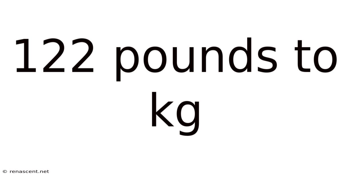 122 Pounds To Kg