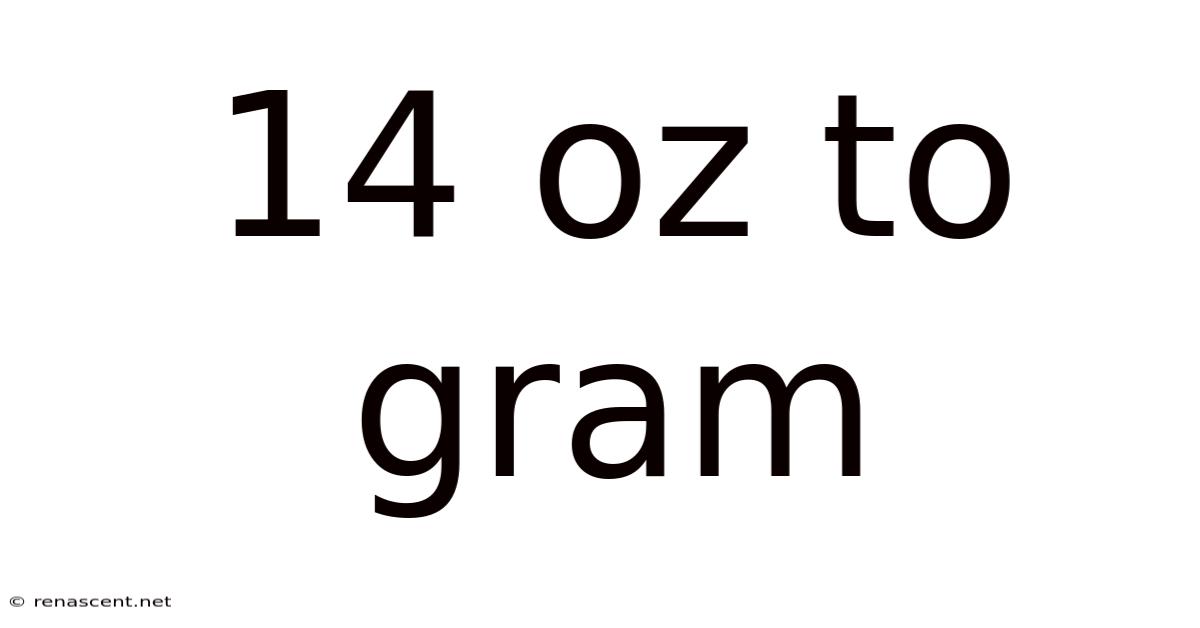 14 Oz To Gram