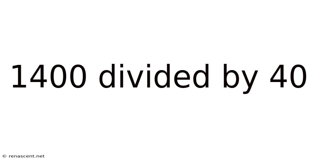 1400 Divided By 40