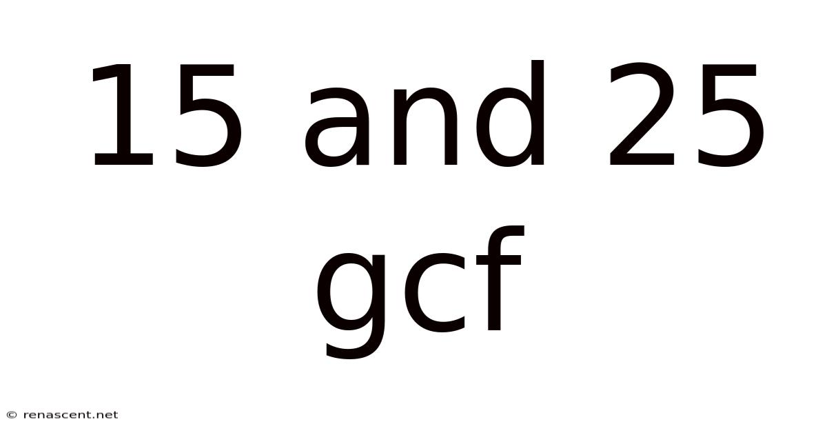 15 And 25 Gcf