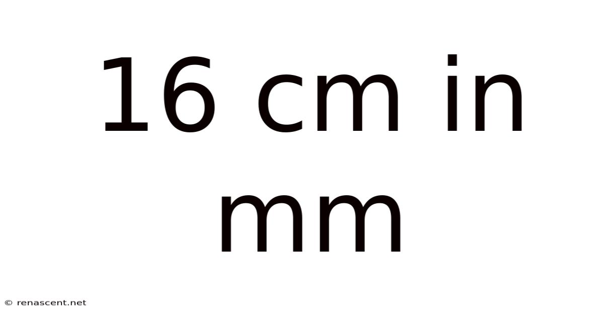 16 Cm In Mm