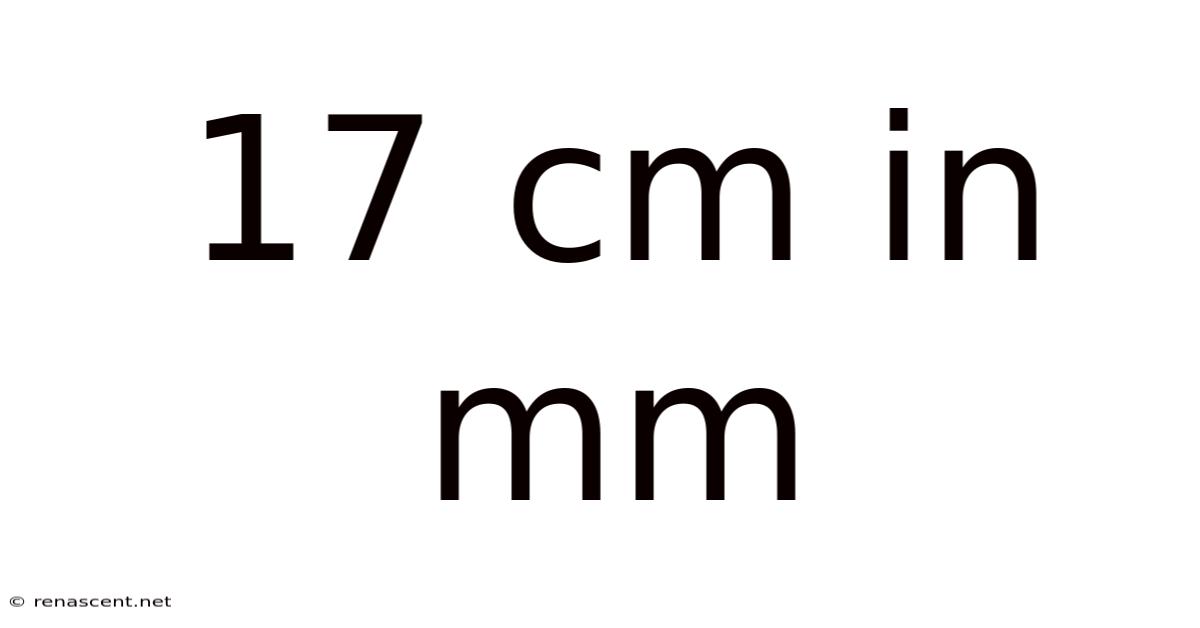 17 Cm In Mm