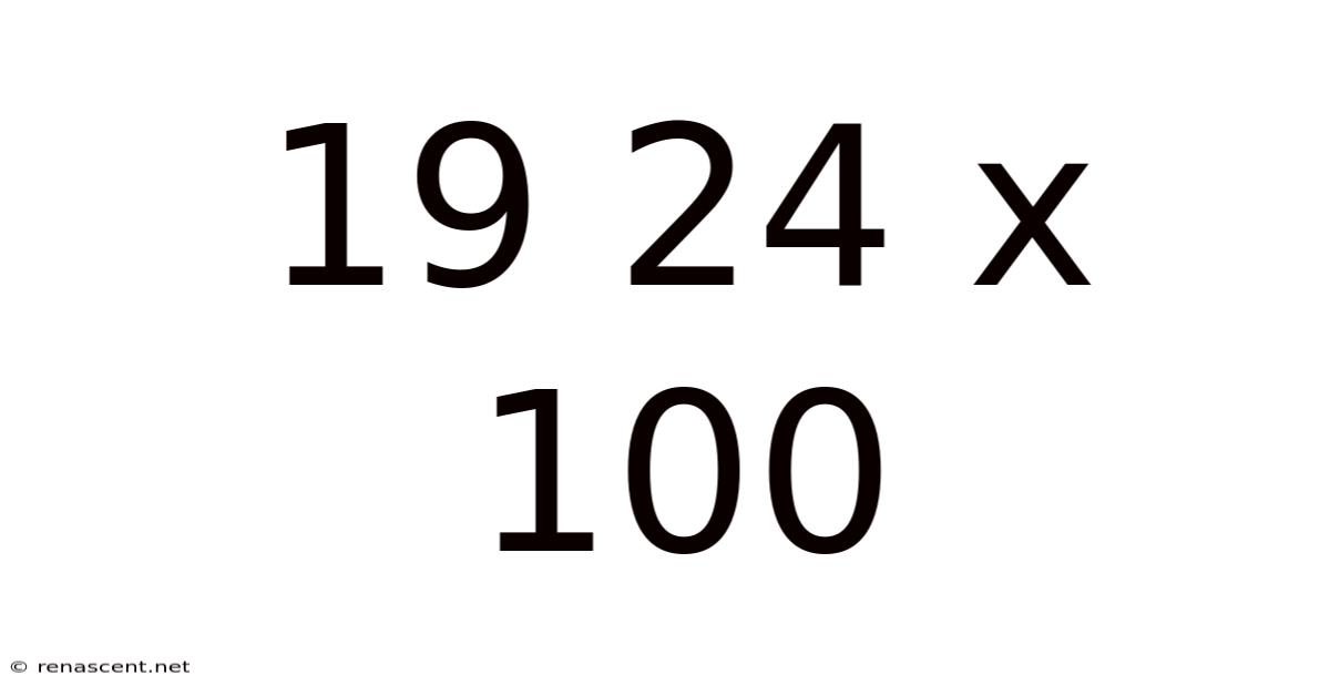 19 24 X 100
