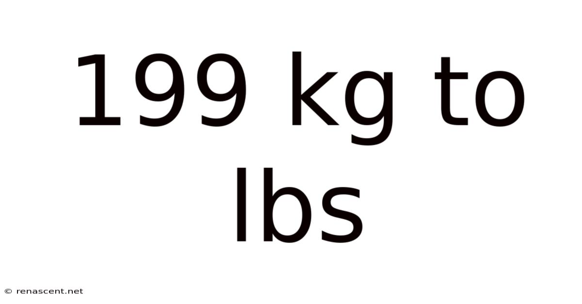 199 Kg To Lbs