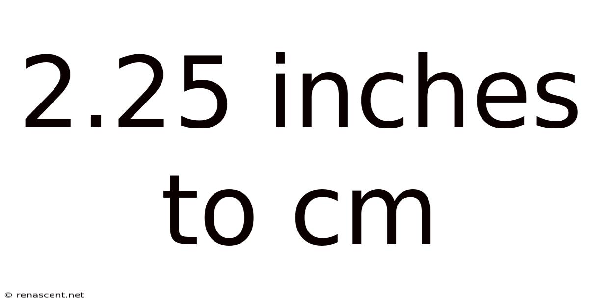 2.25 Inches To Cm