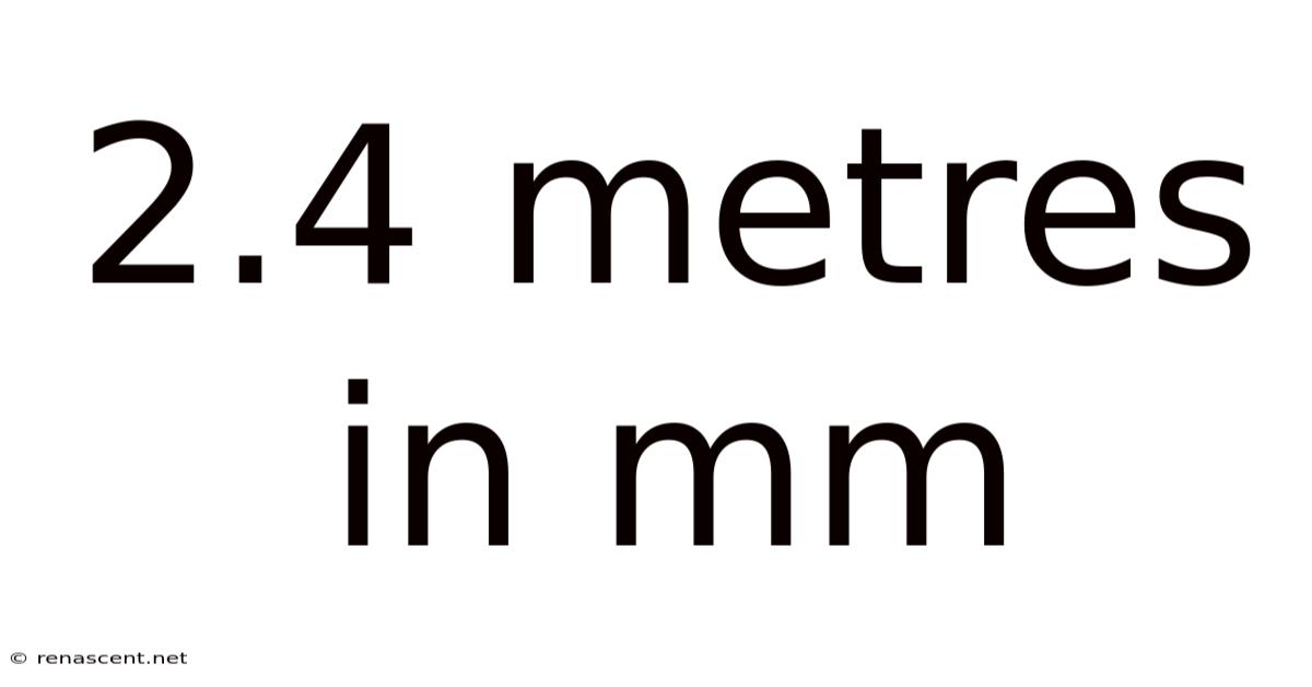 2.4 Metres In Mm