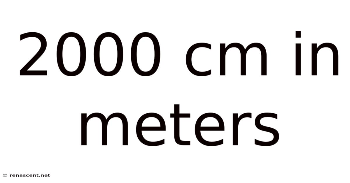 2000 Cm In Meters