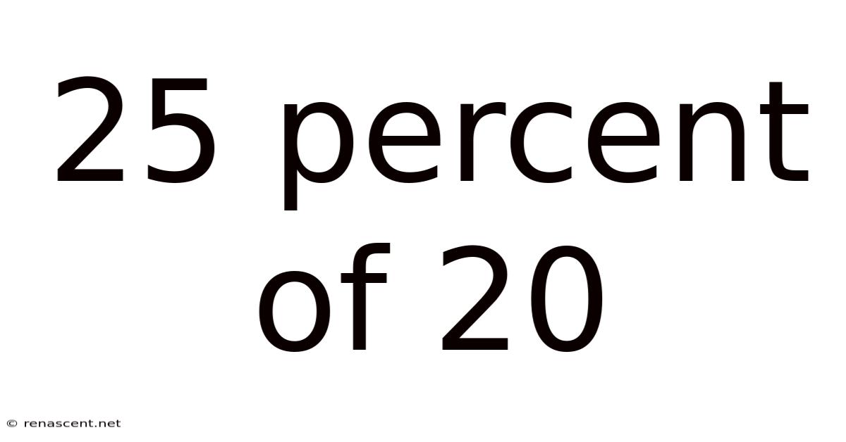 25 Percent Of 20