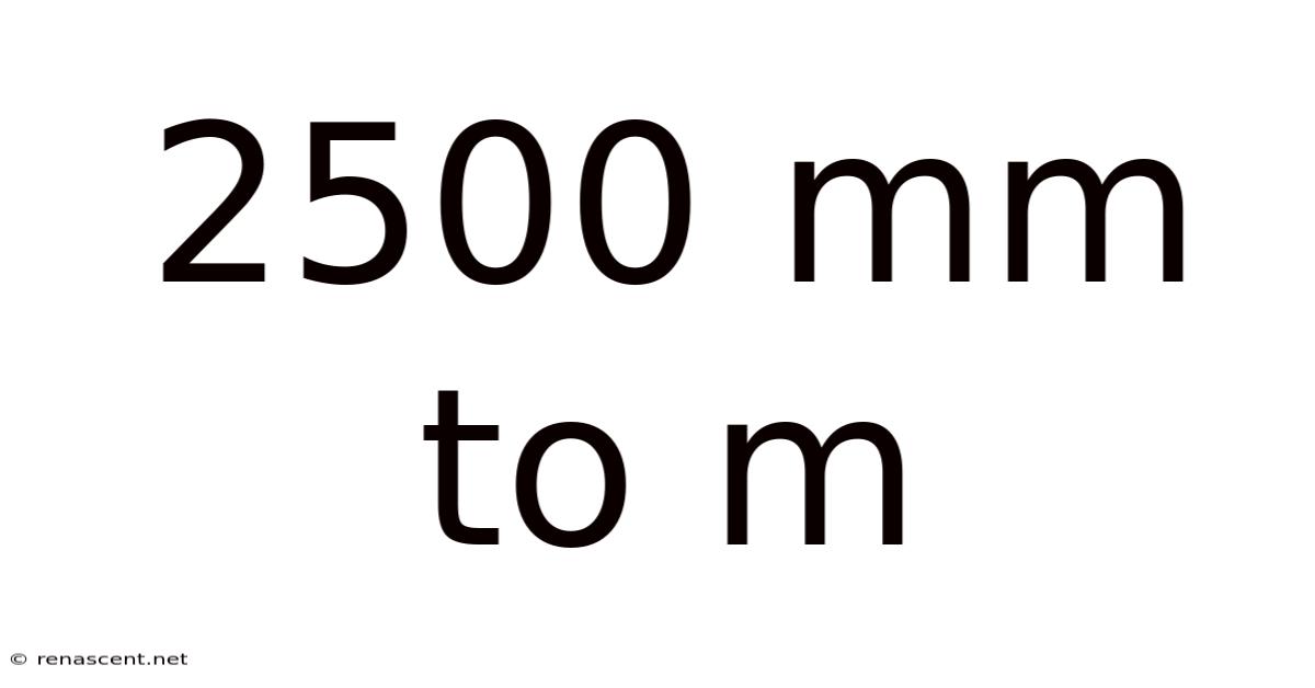 2500 Mm To M