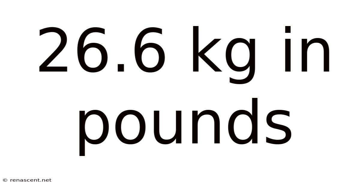 26.6 Kg In Pounds