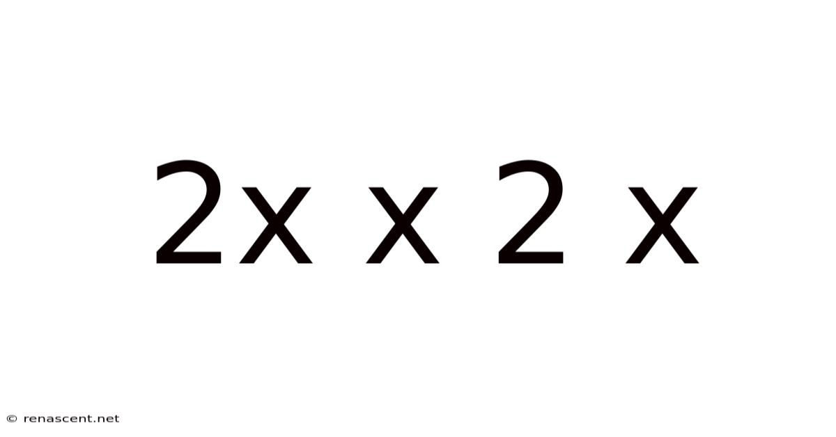 2x X 2 X