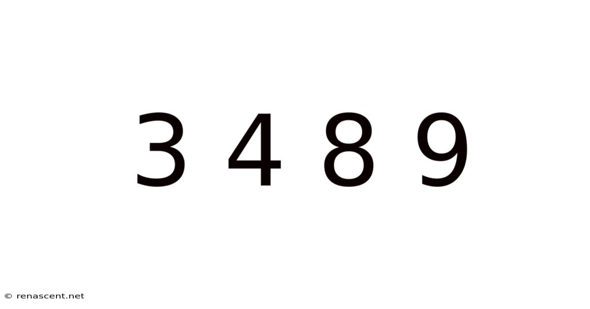 3 4 8 9