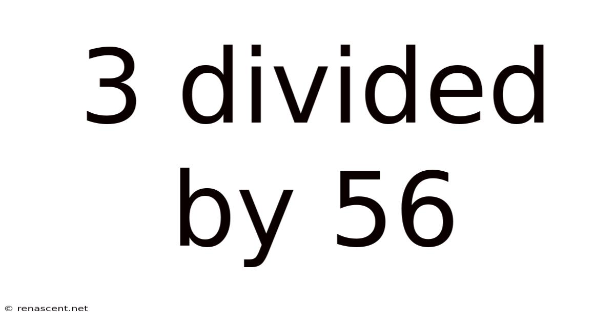 3 Divided By 56