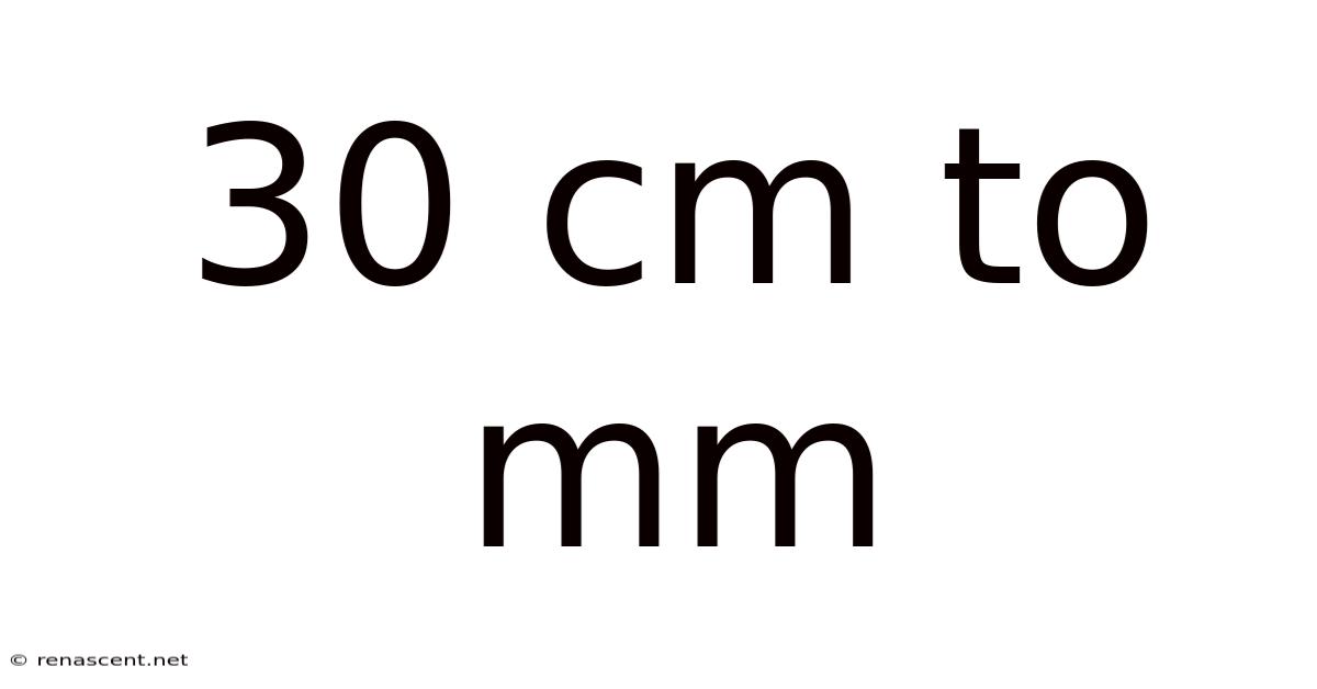 30 Cm To Mm