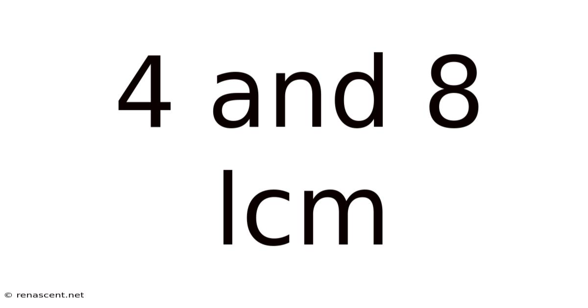 4 And 8 Lcm