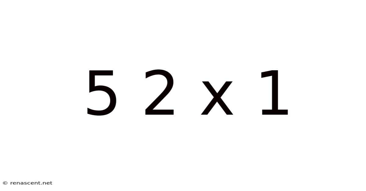 5 2 X 1