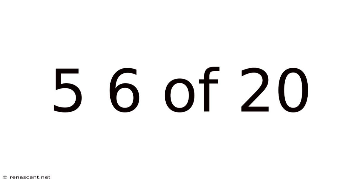 5 6 Of 20