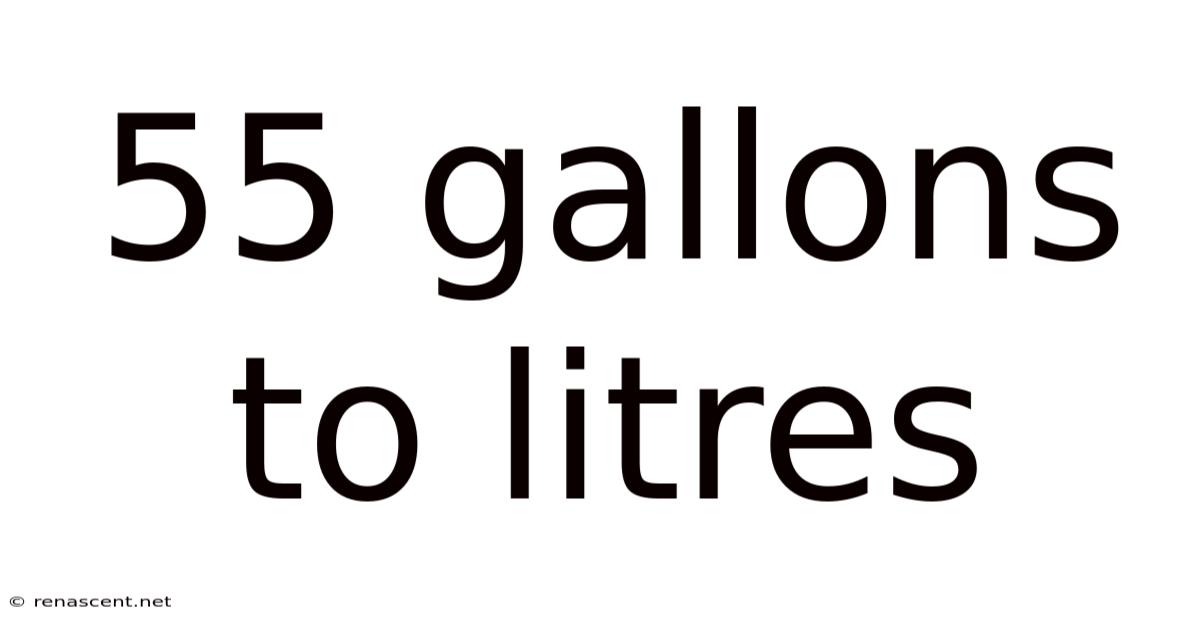 55 Gallons To Litres