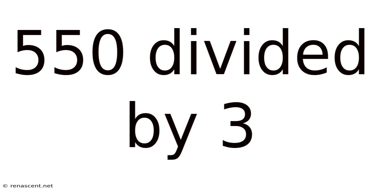 550 Divided By 3