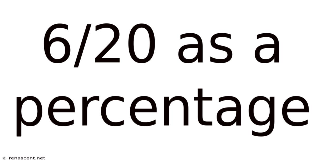 6/20 As A Percentage