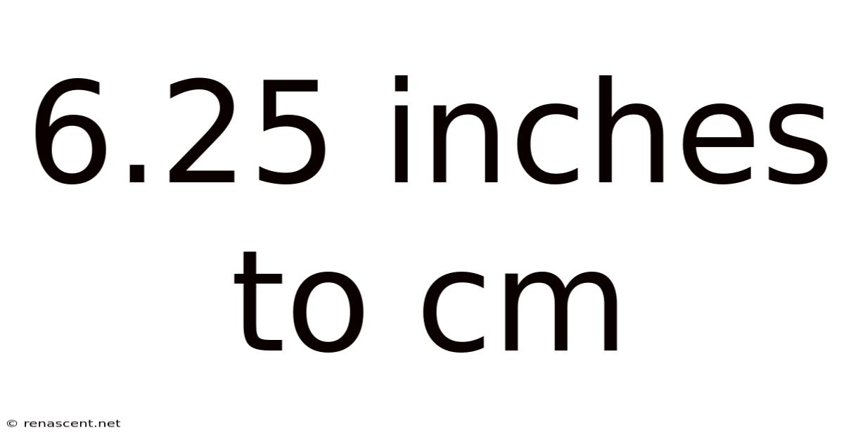 6.25 Inches To Cm