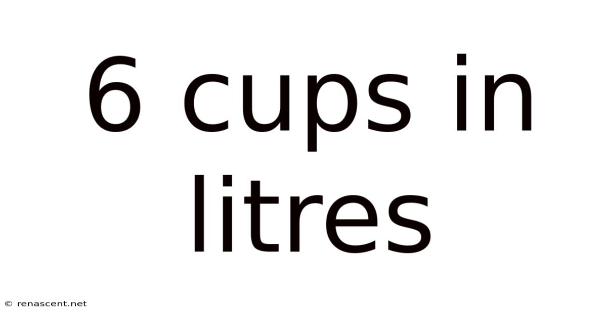 6 Cups In Litres