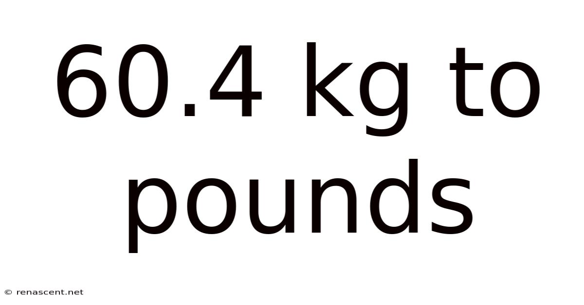 60.4 Kg To Pounds