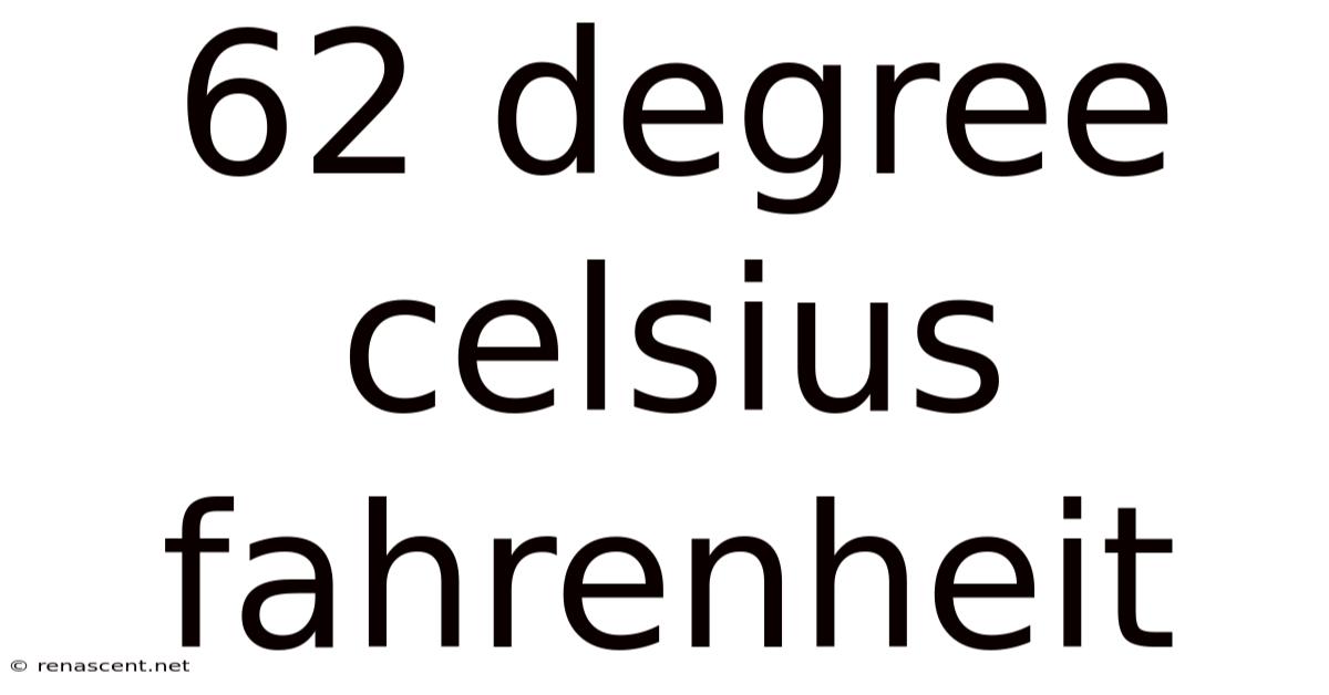 62 Degree Celsius Fahrenheit