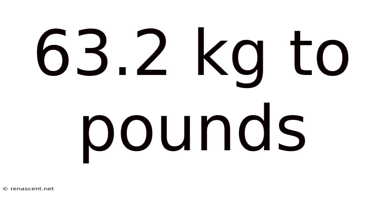 63.2 Kg To Pounds