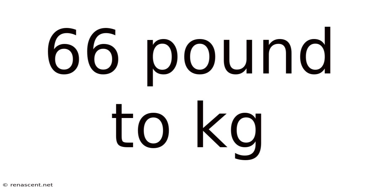 66 Pound To Kg