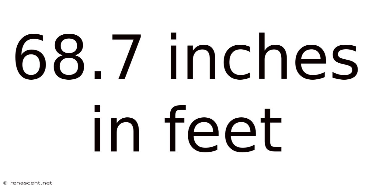 68.7 Inches In Feet
