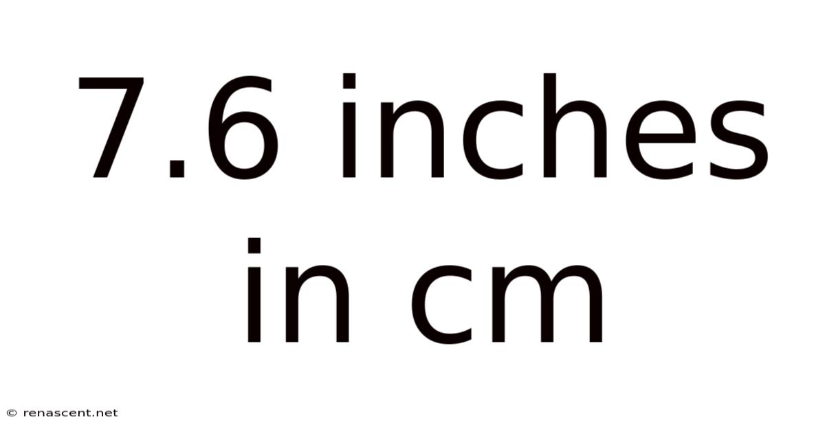 7.6 Inches In Cm