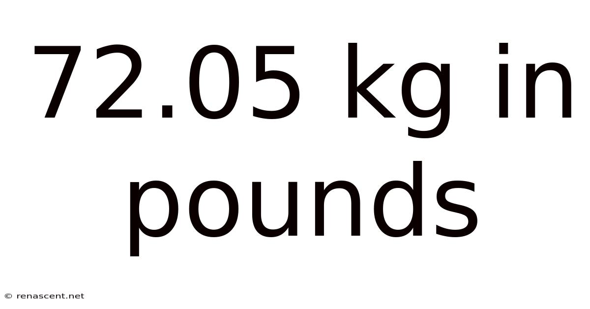 72.05 Kg In Pounds